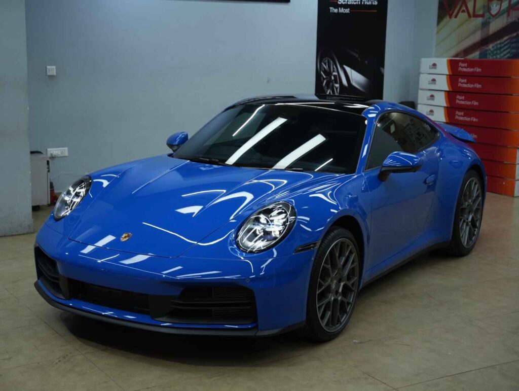 paint protection film on car