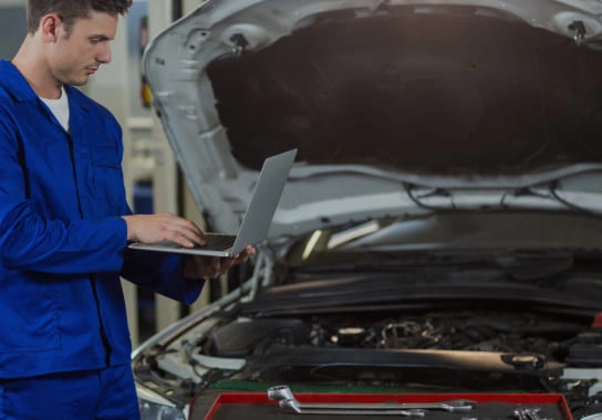 Vehicle undergoing its post-installation PPF inspection